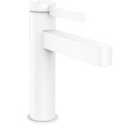 Смеситель для раковины hansgrohe Finoris 110 однорычажный с клапаном Push-Open матовый белый 76023700