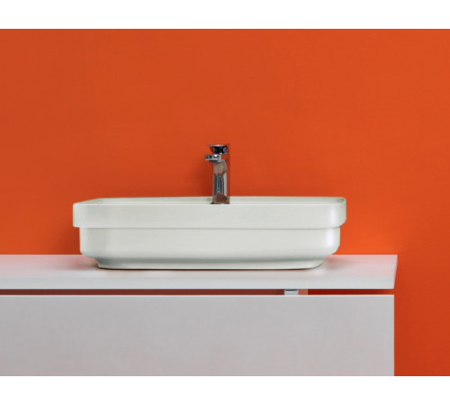 Раковина встраиваемая сверху Kerasan Tribeca 60х43 см 1 отверстие белый 514201