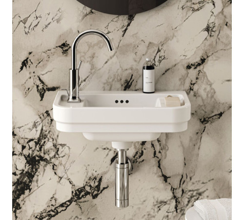 Раковина подвесная Ideal Standard Calla 50х32х18 см 1 отверстие левая Sx белый глянец E223301