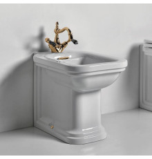 Биде напольное Kerasan Waldorf 55х37 см 1 отверстие белый 4121K1bi/cr*1 / 811391oro / 760391