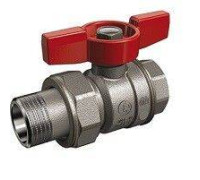 Кран шаровой Giacomini R859 1 ВН ручка-бабочка с разъемным соединением R859X327