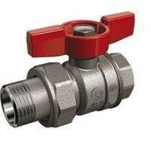 Кран шаровой Giacomini R859 1 ВН ручка-бабочка с разъемным соединением R859X327