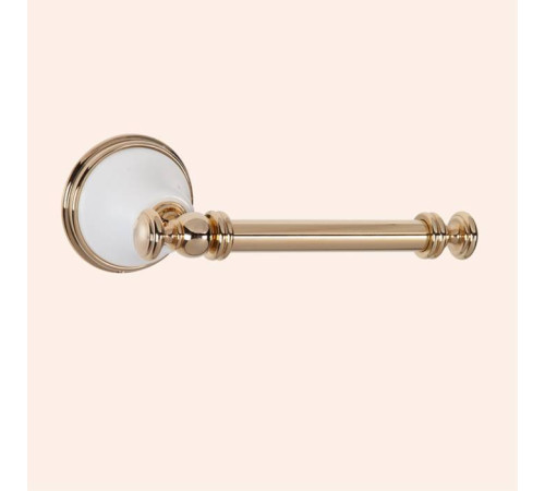Держатель туалетной бумаги Tiffany World Harmony 019 подвесной белый/золото TWHA019bi/oro