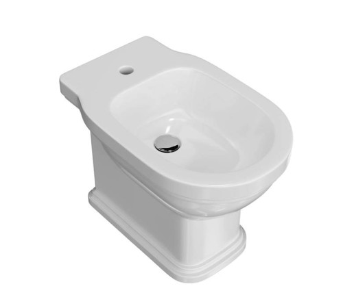 Биде напольное Kerama Marazzi Pompei 1 отверстие белый глянцевый PO.bidet.01