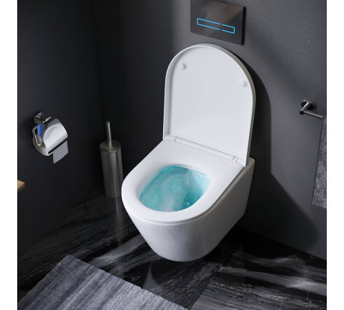 Унитаз подвесной AM.PM Spirit V2.0 FlashClean с сиденьем микролифт C741701SC