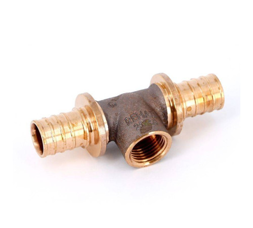 Тройник надвижной бронзовый REHAU RAUTITAN RX+ 25-1/2-25 ВР 456414