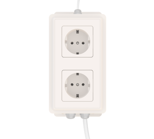 Блок управления 2-мя розетками ectoControl RS485 Modbus ES-SOMB-02