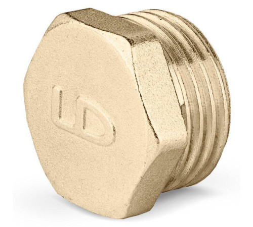 Заглушка LD Pride латунная 3/4 наружная резьба LD.65.505.20