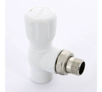 Кран радиаторный угловой Pro Aqua 20x1/2 полипропиленовый с разъемным соединением PA42108