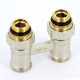 Узел нижнего подключения REHAU прямой с шаровыми кранами 1/2 x 3/4 EK 240727
