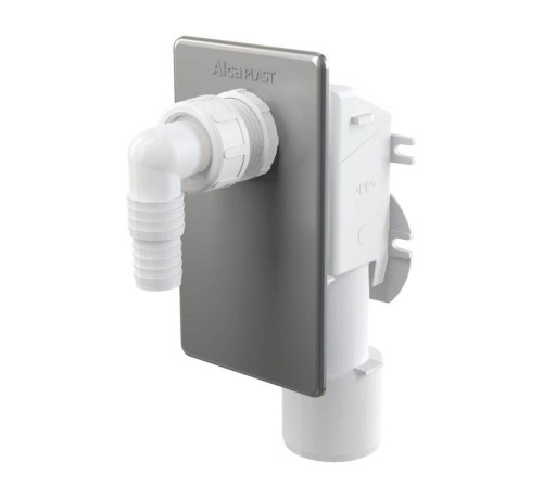 Сифон для стиральной машины Alcaplast скрытого монтажа пластиковый белый APS4