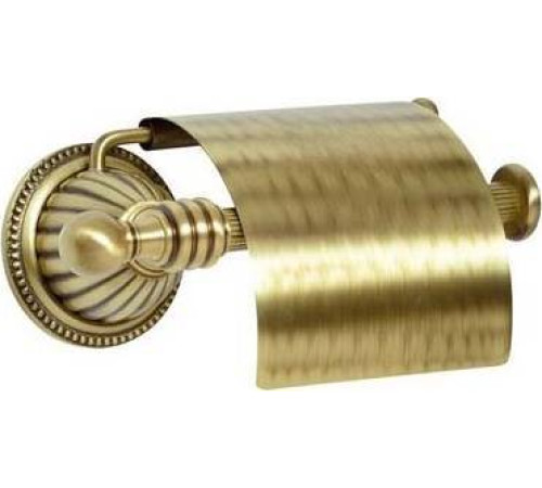 Держатель туалетной бумаги с крышкой подвесной Boheme Hermitage 19х12.5х9.5 см бронза 10320