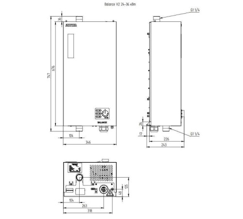 Электрический котел ZOTA Balance V2 36 кВт 00-00000636