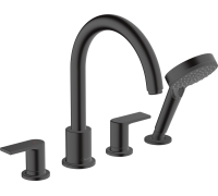 Смеситель на борт ванны Hansgrohe Vernis Shape на 4 отверстия черный матовый 71459670