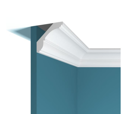 Карниз потолочный Perfect Plus P17 из ударопрочного полимера 2000x50x50 мм P17