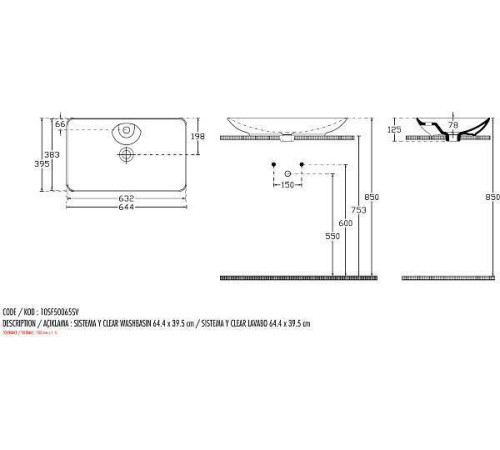 Раковина мебельная Allen Brau Fantasy 65 см белый 4.11017.20