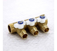 Коллектор Uni-Fitt 1 НВ 3 выхода 1/2 Н 40 мм 424G4230