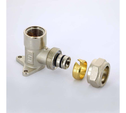 Водорозетка обжимная Uni-Fitt 20x3/4 никелированная 670N7300