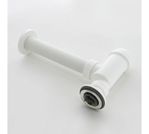 Сифон для раковины Alcaplast A41 бутылочный 1 1/4 x 40 мм с решеткой 63 мм белый A41