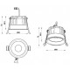 Встраиваемый светильник iLedex Mars 12 Вт 3000 K 112-12W-D80-3000K-24DG-BK