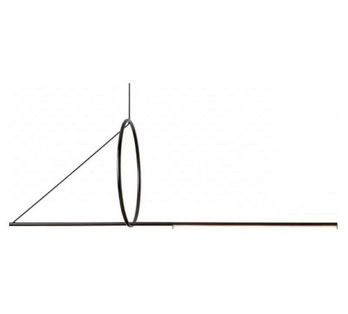 Подвесной светильник iLedex Zoom 18 Вт 3000 K 8075P/S-18W-3000K MBK-WH