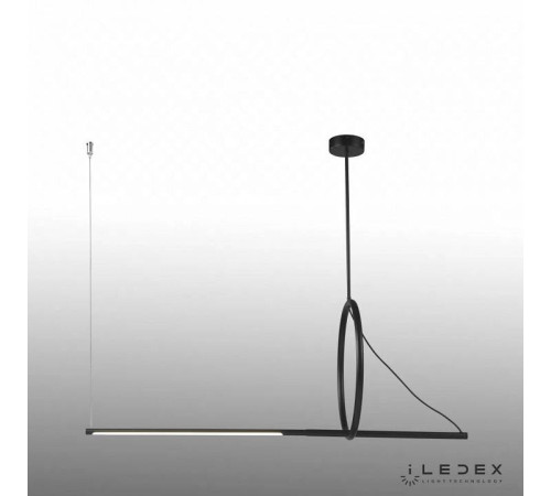 Подвесной светильник iLedex Zoom 18 Вт 3000 K 8075P/S-18W-3000K MBK-WH