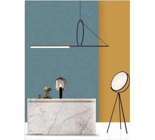 Подвесной светильник iLedex Zoom 18 Вт 3000 K 8075P/S-18W-3000K MBK-WH