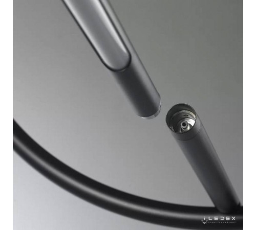 Подвесной светильник iLedex Zoom 18 Вт 3000 K 8075P/S-18W-3000K MBK-WH