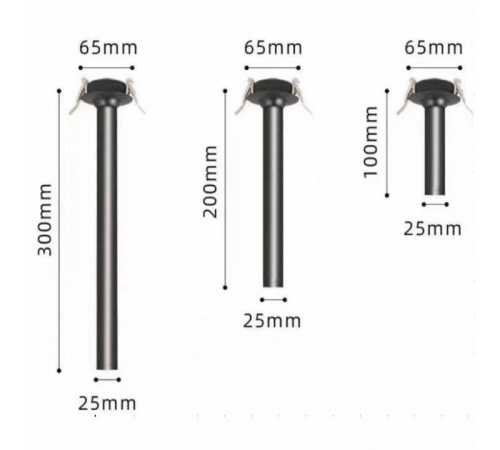 Встраиваемый светильник iLedex Telescope 999.3W-100 BK