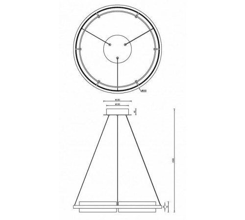 Подвесной светильник iLedex Meridian C4716-60 CR
