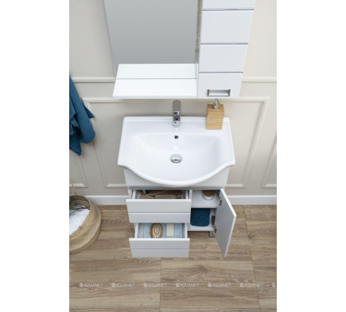 Тумба под раковину Aquanet Доминика 60 цвет белый 00171684