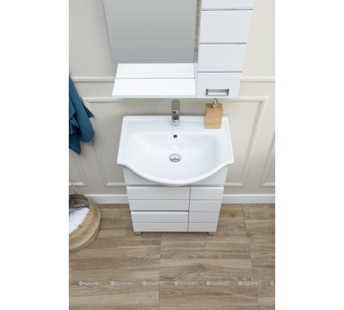 Тумба под раковину Aquanet Доминика 60 цвет белый 00171684