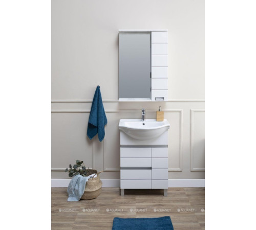 Тумба под раковину Aquanet Доминика 60 цвет белый 00171684