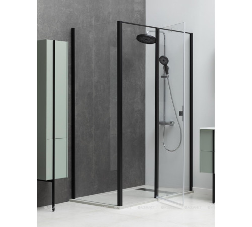 Душевое ограждение Allen Brau Priority 1400x1000 мм 8 мм черный браш 3.31036.BBA/3.31048.BBA