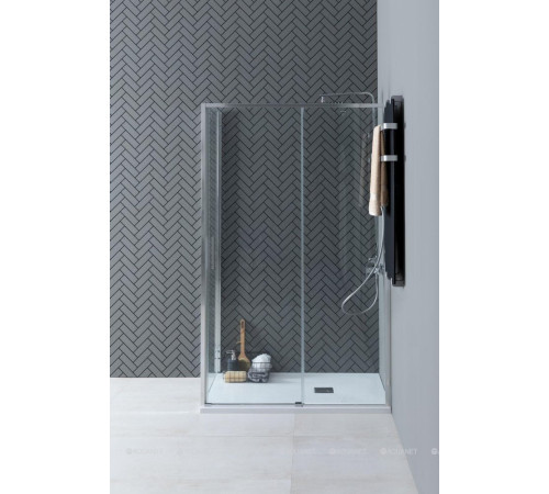 Душевая дверь в нишу Aquanet Pleasure Evo 1200 мм хром Easy Clean AE65-N120-CT