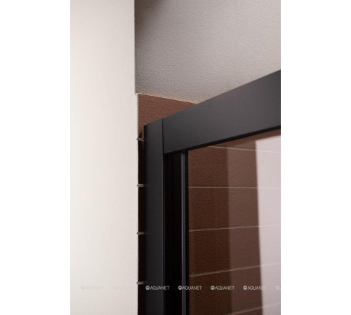 Душевая дверь в нишу Aquanet Pleasure 1200 мм черный матовый AE60-N-120H200U-BT