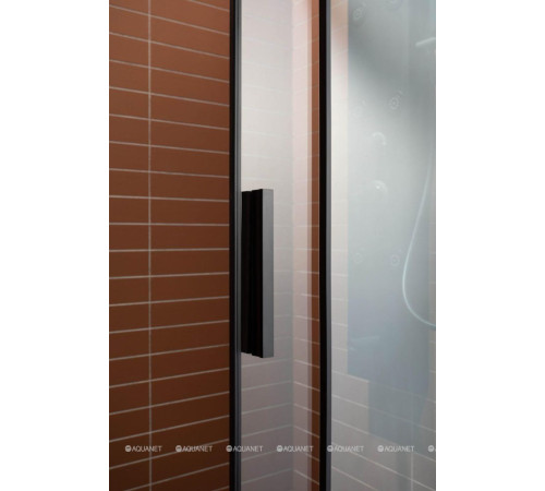 Душевая дверь в нишу Aquanet Pleasure 1200 мм черный матовый AE60-N-120H200U-BT