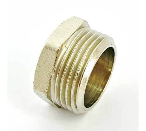 Заглушка латунная LD Pride 3/4 наружная резьба никелированная LD.67.505.20
