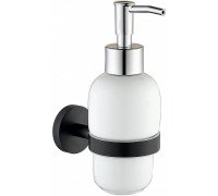 Дозатор для жидкого мыла Allen Brau Priority белый/черный 6.31006-31