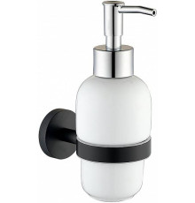 Дозатор для жидкого мыла Allen Brau Priority белый/черный 6.31006-31