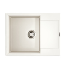 Кухонная мойка Omoikiri Daisen 65T WH Tetogranit 65х51 см крыло справа белый 4993514
