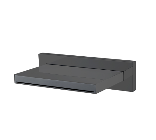 Излив настенный каскадный Boheme Zodiac 12.8 см глянцевая оружейная сталь 625/2-SGM