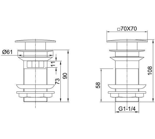 Донный клапан Allen Brau Infinity хром 5.21026-00