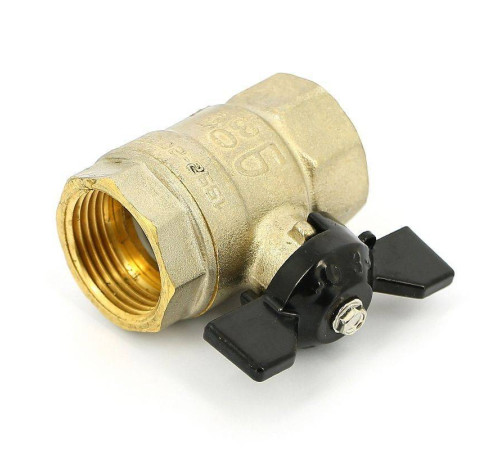 Кран шаровой LD Pride 47.300.25 полнопроходной 1 ВР/ВР бабочка 47.300.25