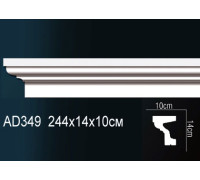 Молдинг Perfect AD349 полиуретановый 2000х40х20 мм AD349