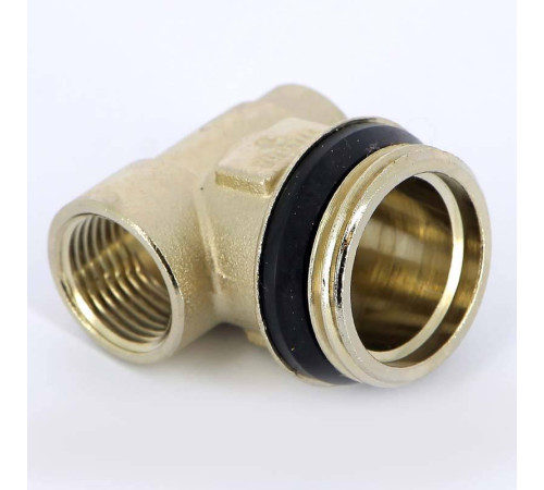 Концевик для коллектора Tiemme никелированный 1/2x1x3/8 ВНВ 1950003