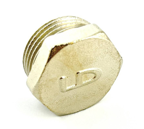 Заглушка латунная LD Pride 3/4 наружная резьба никелированная LD.67.505.20