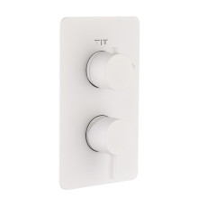 Смеситель термостатический встраиваемый Boheme Cell на 3 потребителя с внутренней частью matt white 135-3-MW