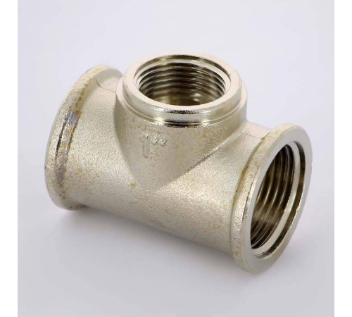 Тройник никелированный Uni-Fitt 1x3/4x1 ВР-ВР-ВР 615N4340