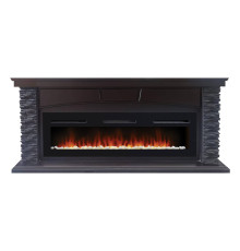 Портал для электрокамина Firelight Porto Long камень черный шпон венге НС-1452076